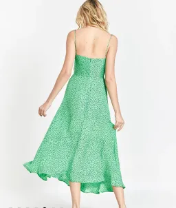 Bec & Bridge Neve Midi Dress Green/Print Size 10 for rent on The Volte - image 4