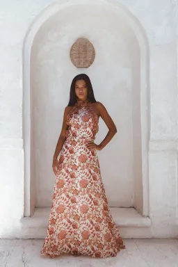 Sonya Moda Ajloun Maxi Gown Print Size 8  for rent on The Volte - image 1