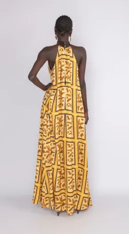 Sunset Lover Tiled Hanson Palm Dress Print Size 8 for rent on The Volte - image 4
