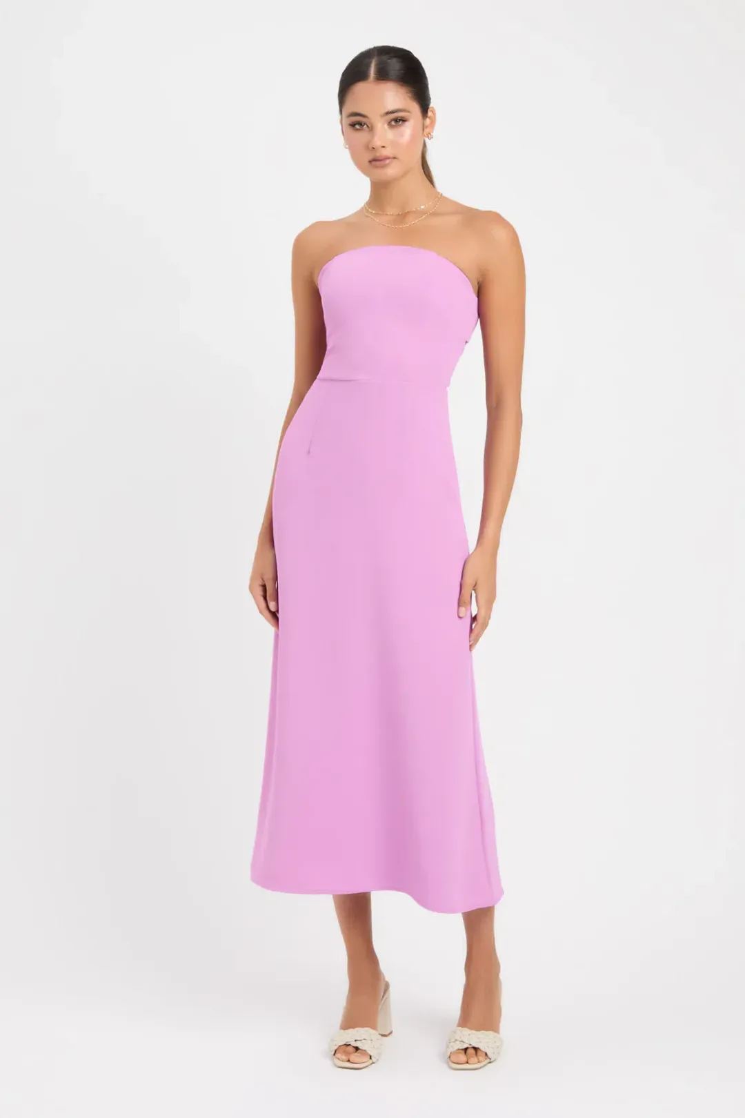 Kookai Alpha Strapless Dress Purple Size 36/Au 8 for rent on The Volte - main image