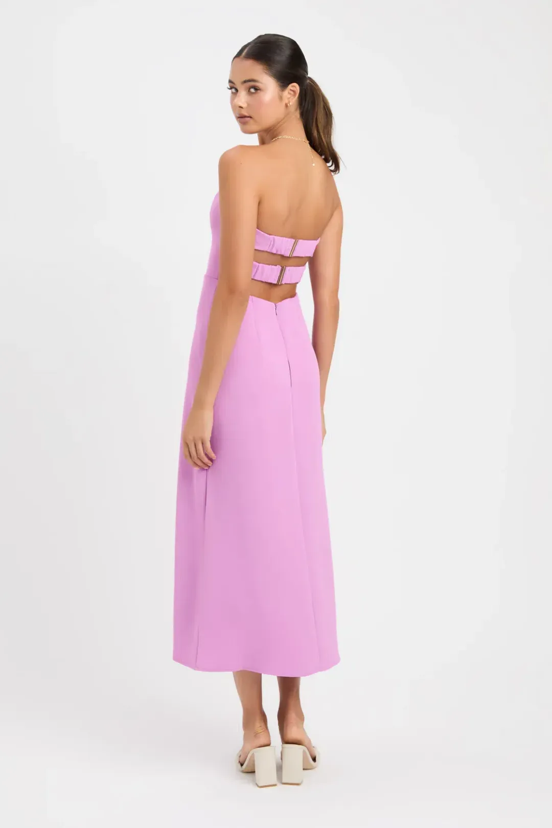 Kookai Alpha Strapless Dress Purple Size 36/Au 8 for rent on The Volte - main image
