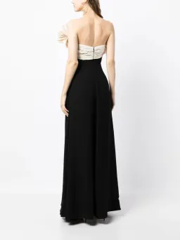 Rachel Gilbert Lavina Floor length Gown Black/White Size 3/ AU 12 for rent on The Volte - image 3