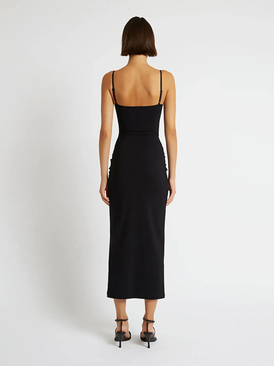Christopher Esber Pierced Orbit Column Dress Black Size 10 for rent on The Volte - main image