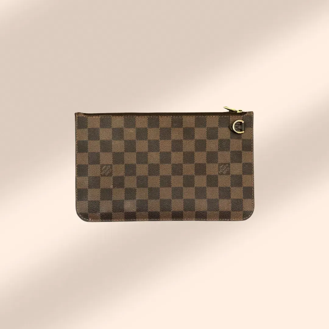 Louis Vuitton Neverfull Damier Wristlet for rent on The Volte - main image