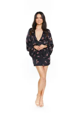 Rat & Boa Stevie Dress Black Floral Size 8 for rent on The Volte - image 2
