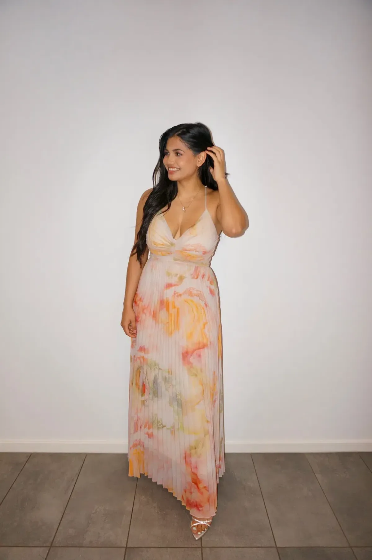 Ministry of Style The Label Sunrise Strap Dress Patterned Size 12 for rent on The Volte - main image