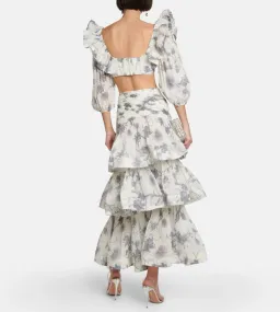 Zimmermann Kiera Set Top & Skirt White Size 4 for rent on The Volte - image 3