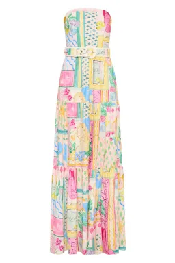 Rebecca Vallance Le Mur Rose Maxi Dress Multicolored Size AU 8 for rent on The Volte - image 2