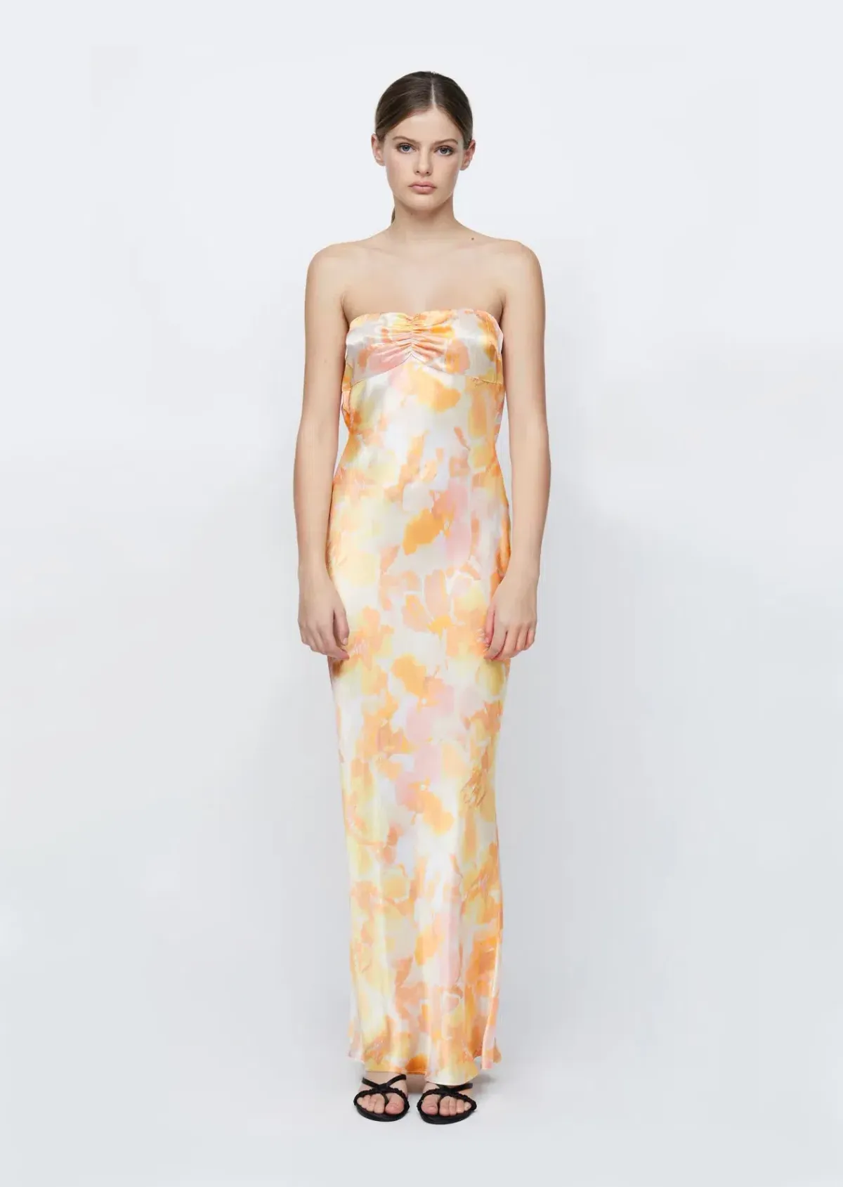Bec & Bridge Indi Strapless Maxi Cream Size AU 6 for rent on The Volte - main image