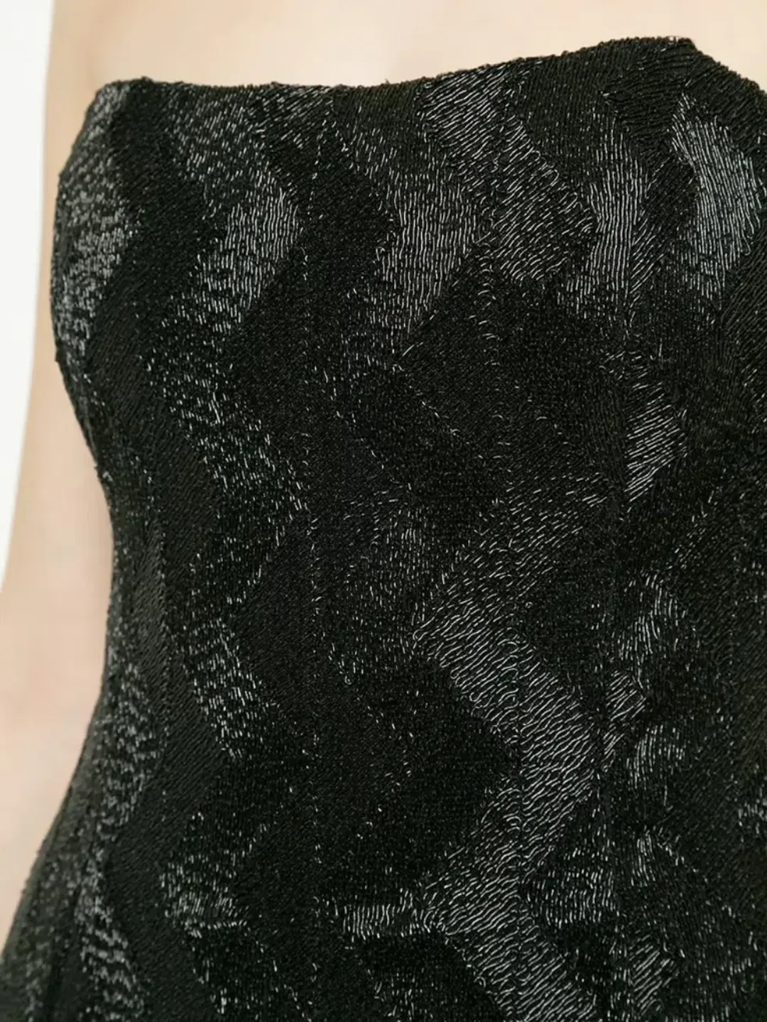 Manning Cartell No Filter Strapless Midi Dress Black Size 12 for rent on The Volte - main image