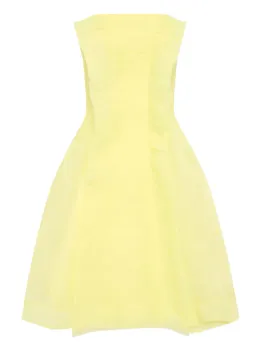 Aje Astrid Strapless Mini Dress Yellow Size 8 / S for rent on The Volte - image 4