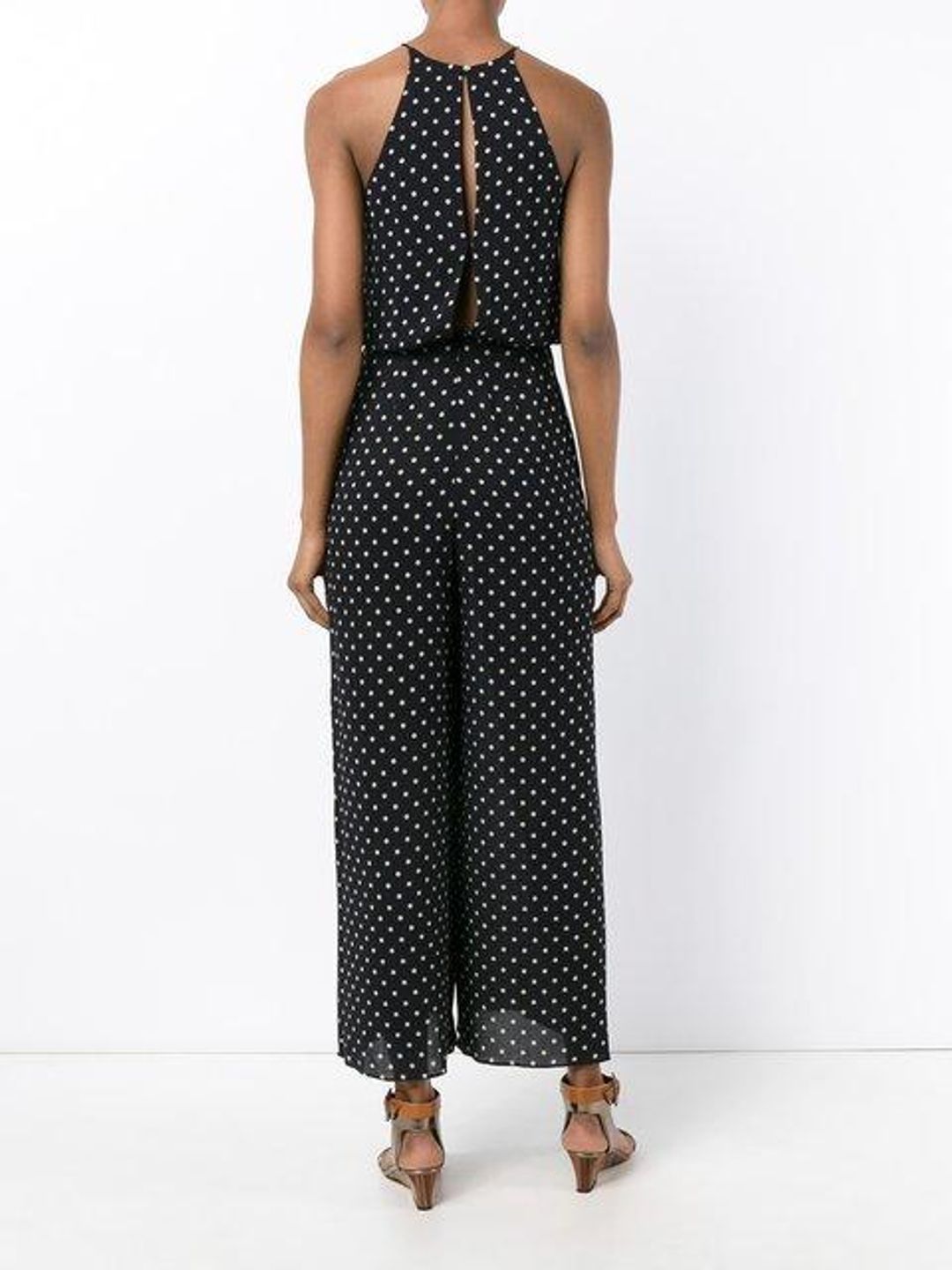 Zimmermann Mischief Polka Dot Jumpsuit Black Size 6 for rent on The Volte - main image