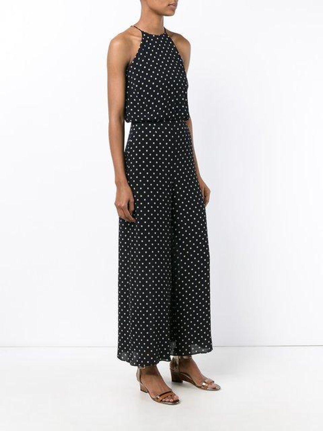Zimmermann Mischief Polka Dot Jumpsuit Black Size 6 for rent on The Volte - main image