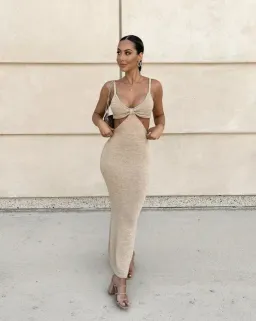 Cult Gaia Serita Dress Sand Size AU 6 for rent on The Volte - image 1