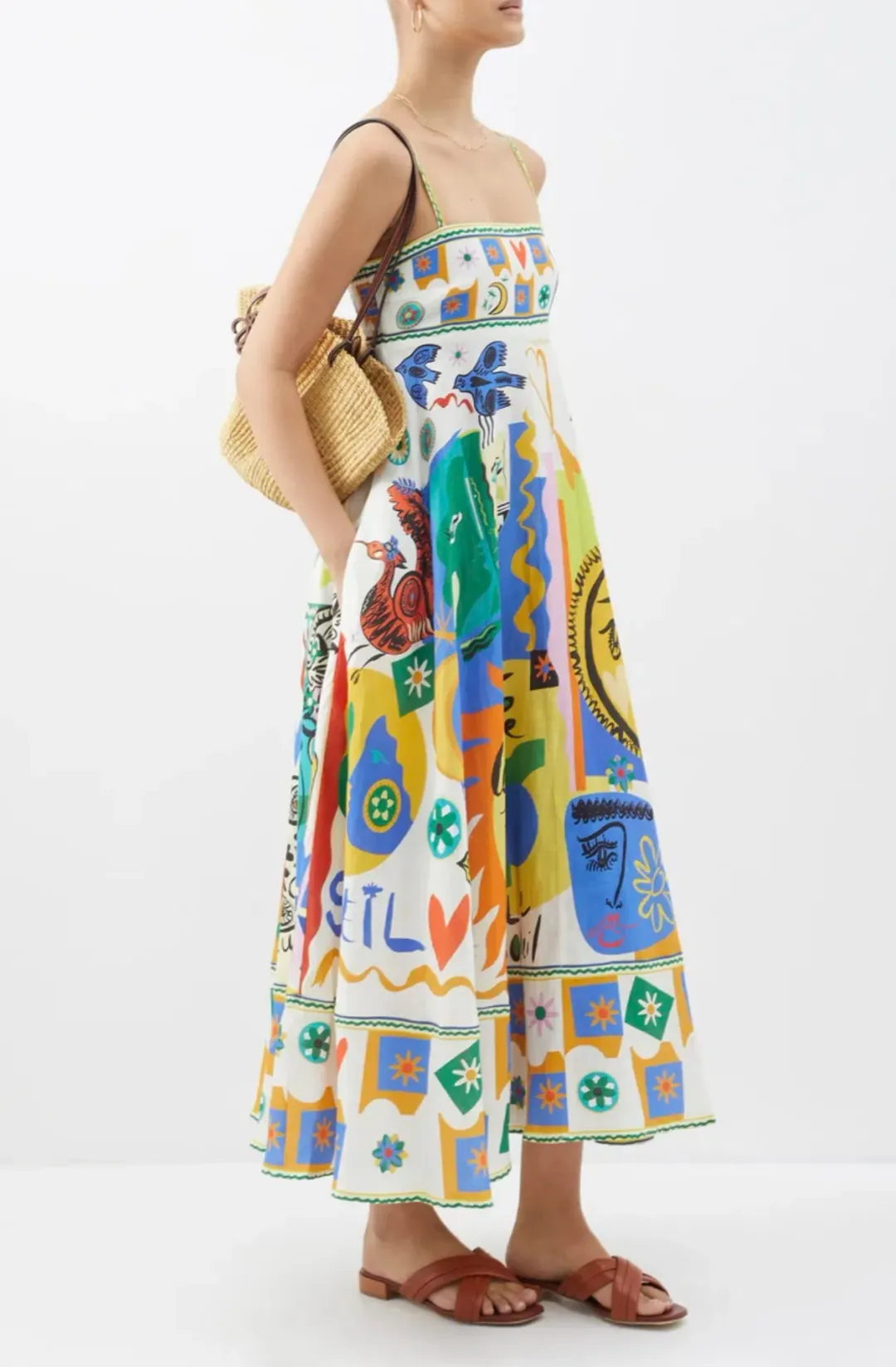 Alemais Soleil Sundress Multi Size AU 10 for rent on The Volte - main image