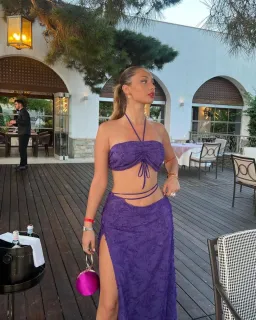 Arcina Ori Issi Set Purple Size M / AU 10 for rent on The Volte - image 4