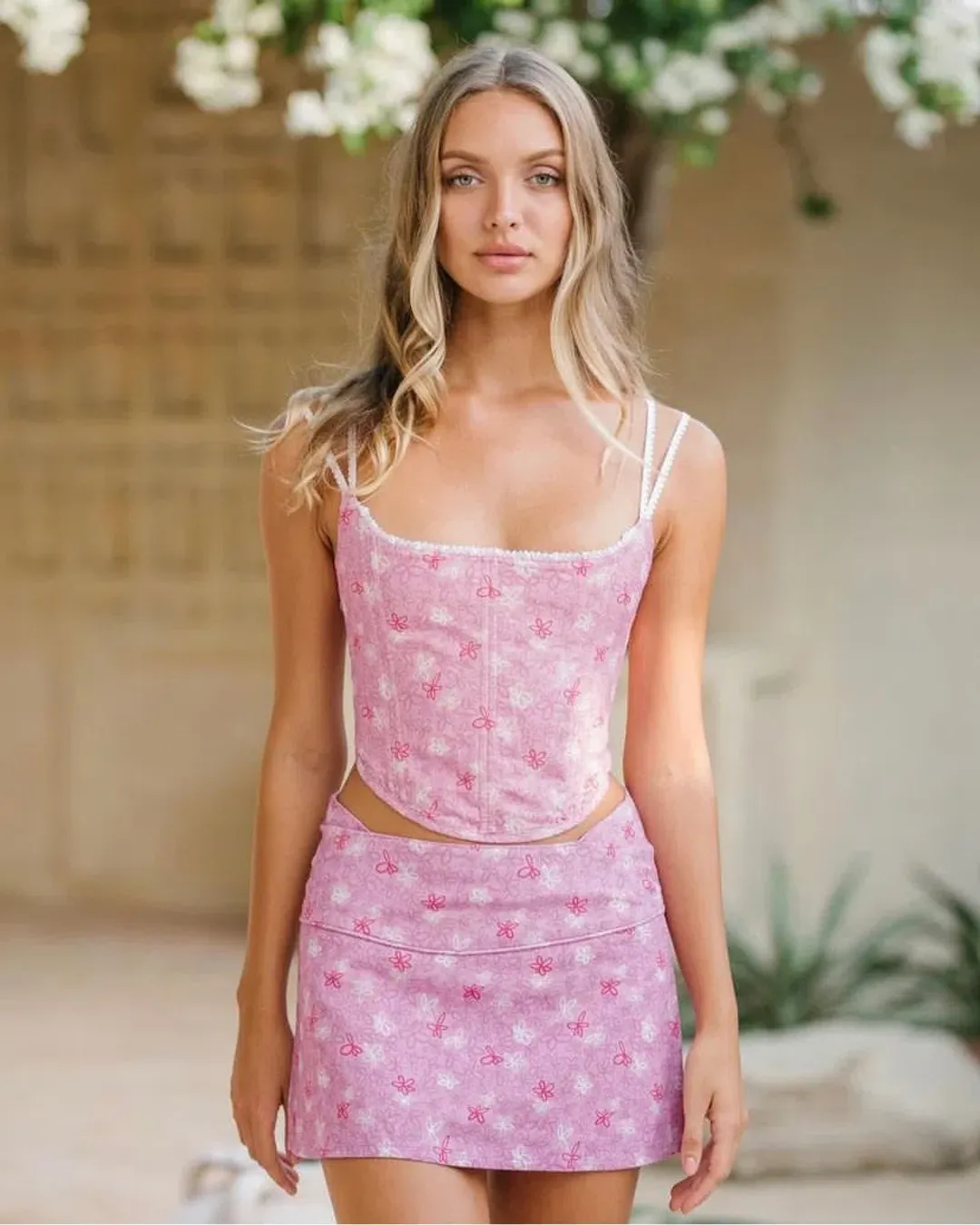 Eisha Collective Milah Set In Pink Size M / AU 10 for rent on The Volte - main image