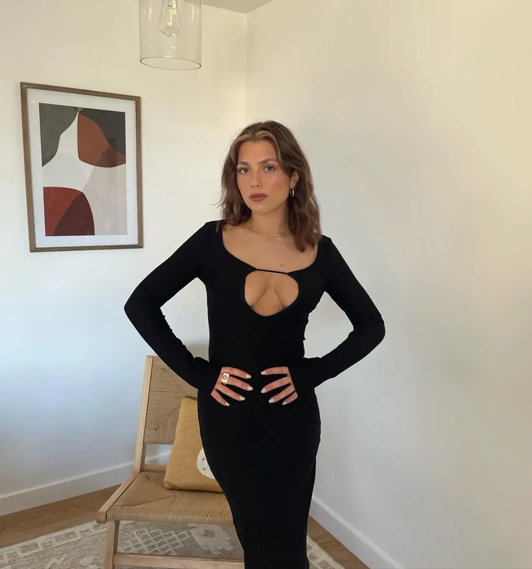 NAKEDVICE Yves Maxi Dress Black Size M / AU 10 for rent on The Volte - main image