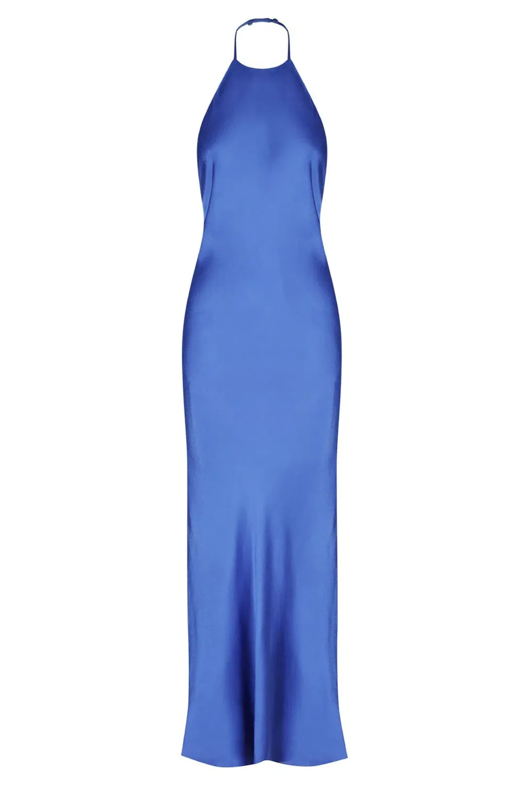Shona Joy Oliviera Low Back Halter Neck Midi Dress in Strong Blue Size S / AU 8  for rent on The Volte - main image