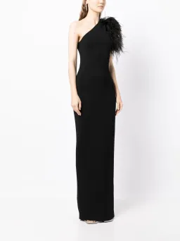 Rachel Gilbert Elcie Gown Black Size 8 for rent on The Volte - image 1