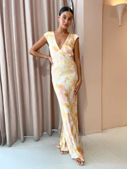 Bec & Bridge Indi V Maxi Dress Print Size 6  for rent on The Volte - image 1