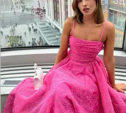 Aje Evangeline Cornelli Maxi Dress Protea Pink Size L / AU 12 for rent on The Volte - image 3