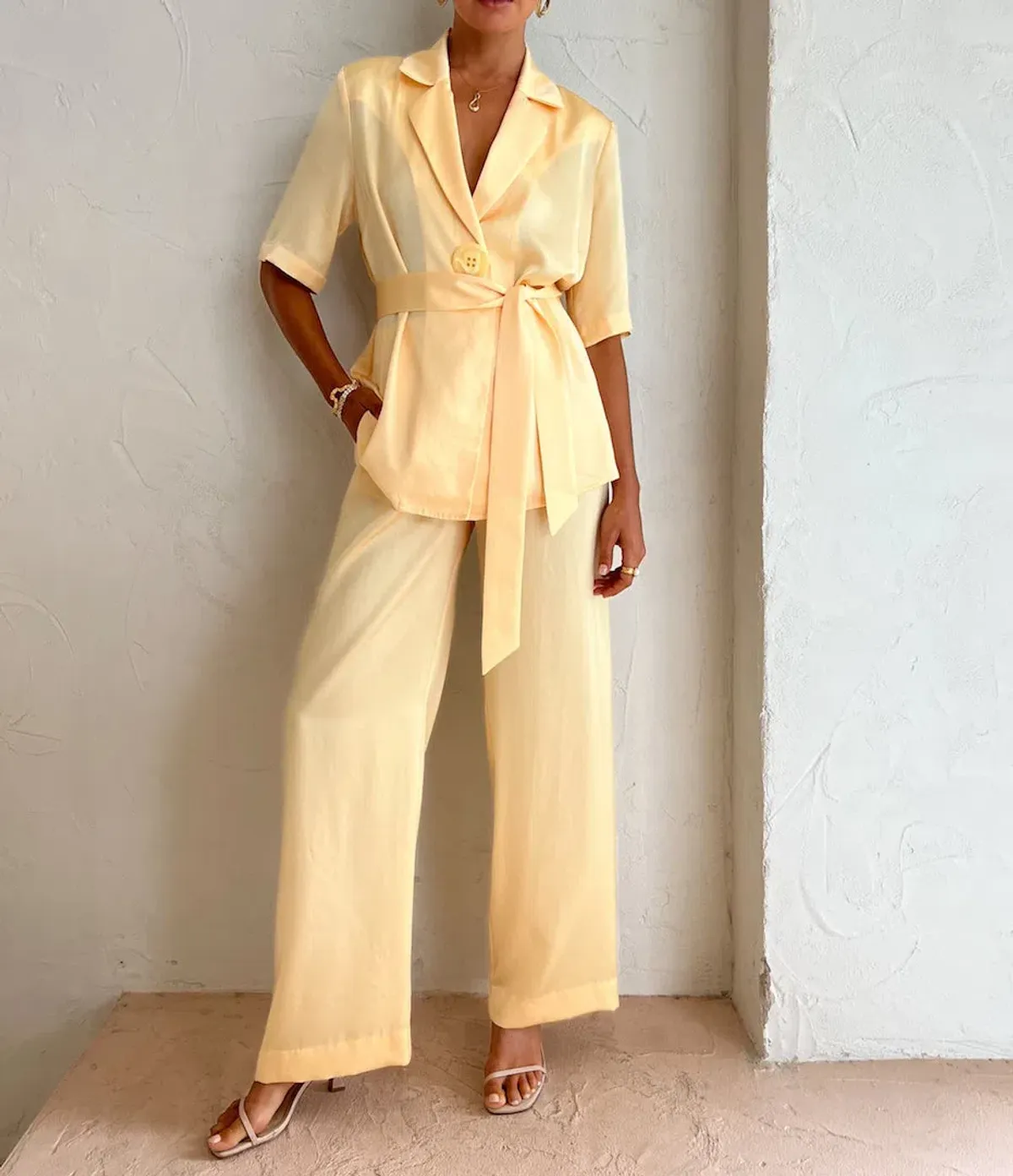 Viktoria & Woods Chorus Shirt & Pilot Pants Flax Size 6 for rent on The Volte - main image