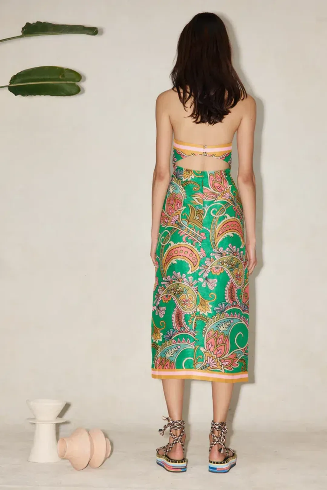 Alemais Marion Bodice Dress Green Size 8 / S for rent on The Volte - main image