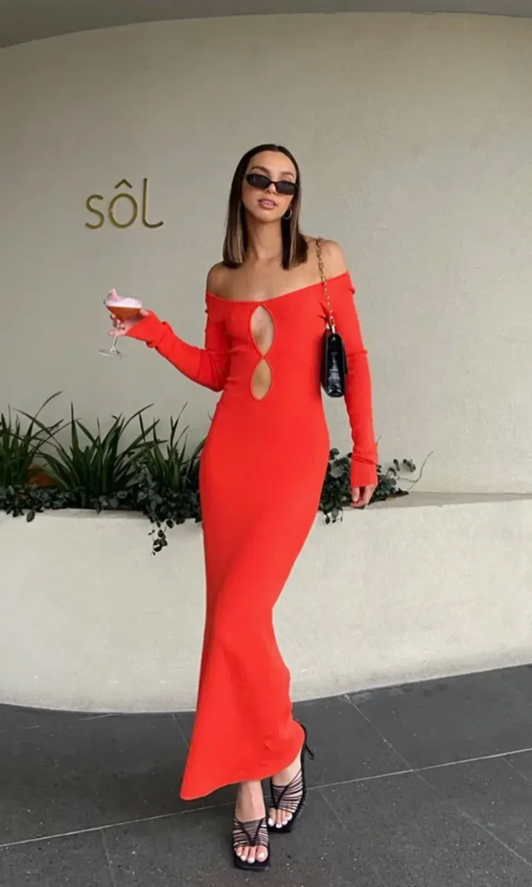 Sir the Label Petit Palace Dress Cherrybomb Size AU 6 for rent on The Volte - main image