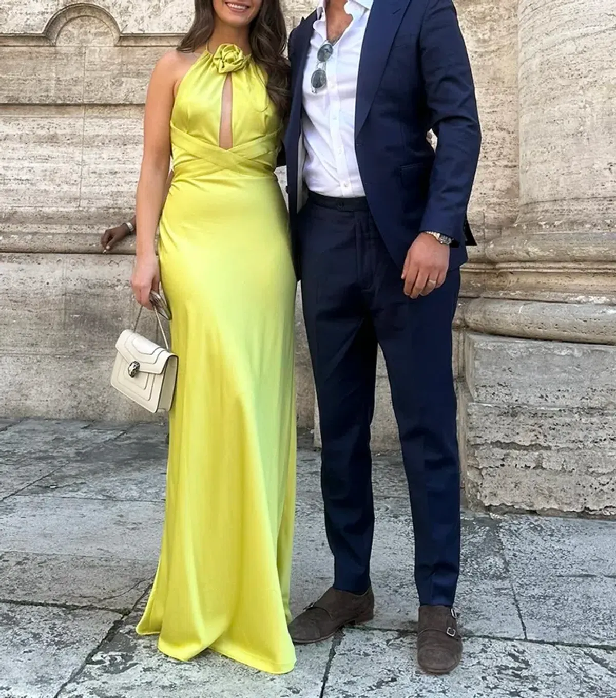 Ronny Kobo Wonder Dress Chartruse Size 8 for rent on The Volte - main image