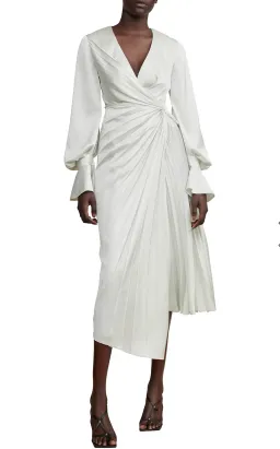 Acler Cresta Midi Dress Apple Size 8 for rent on The Volte - image 3