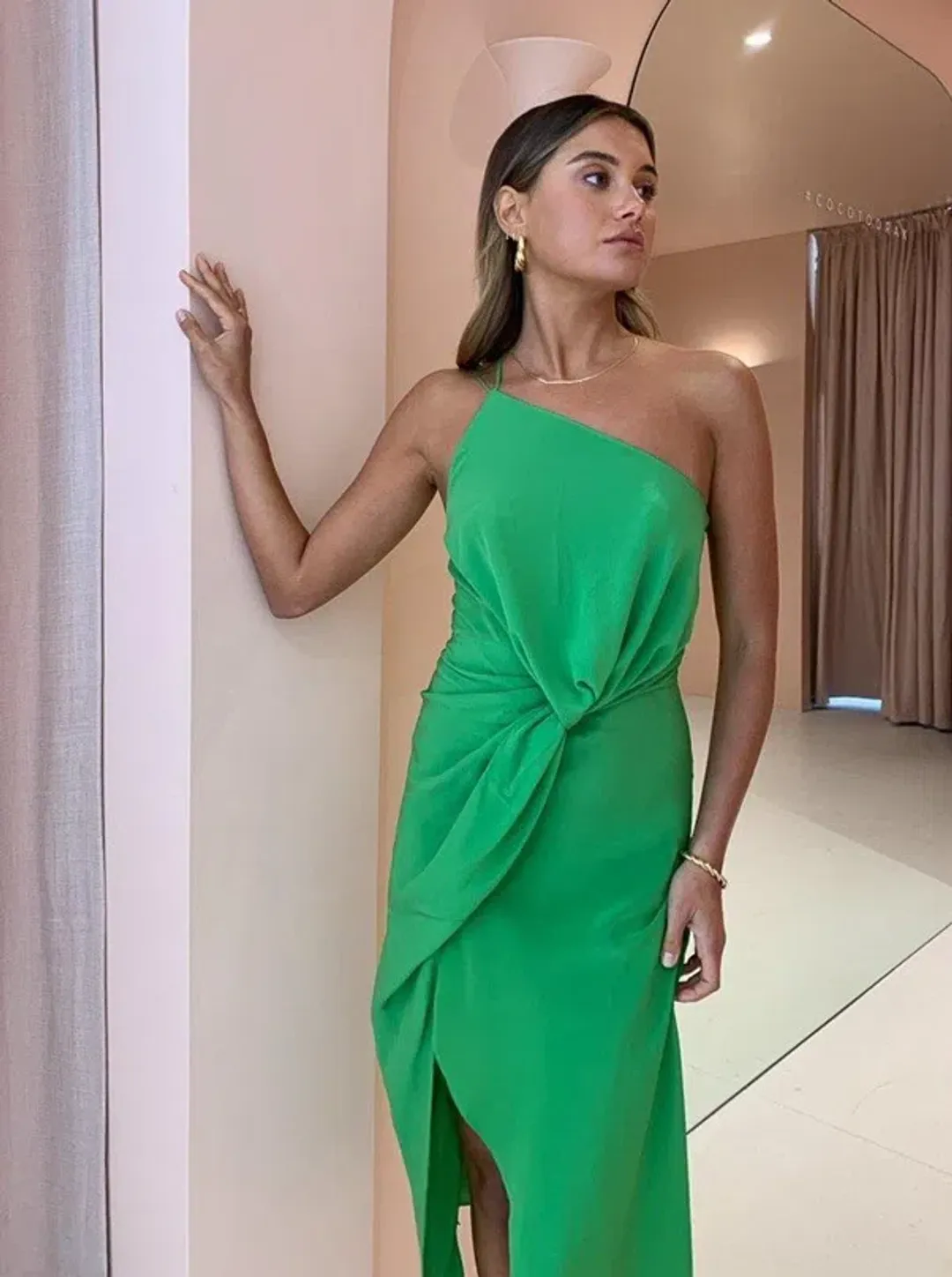 One Fell Swoop Besame Dress Green Size AU 8 for rent on The Volte - main image