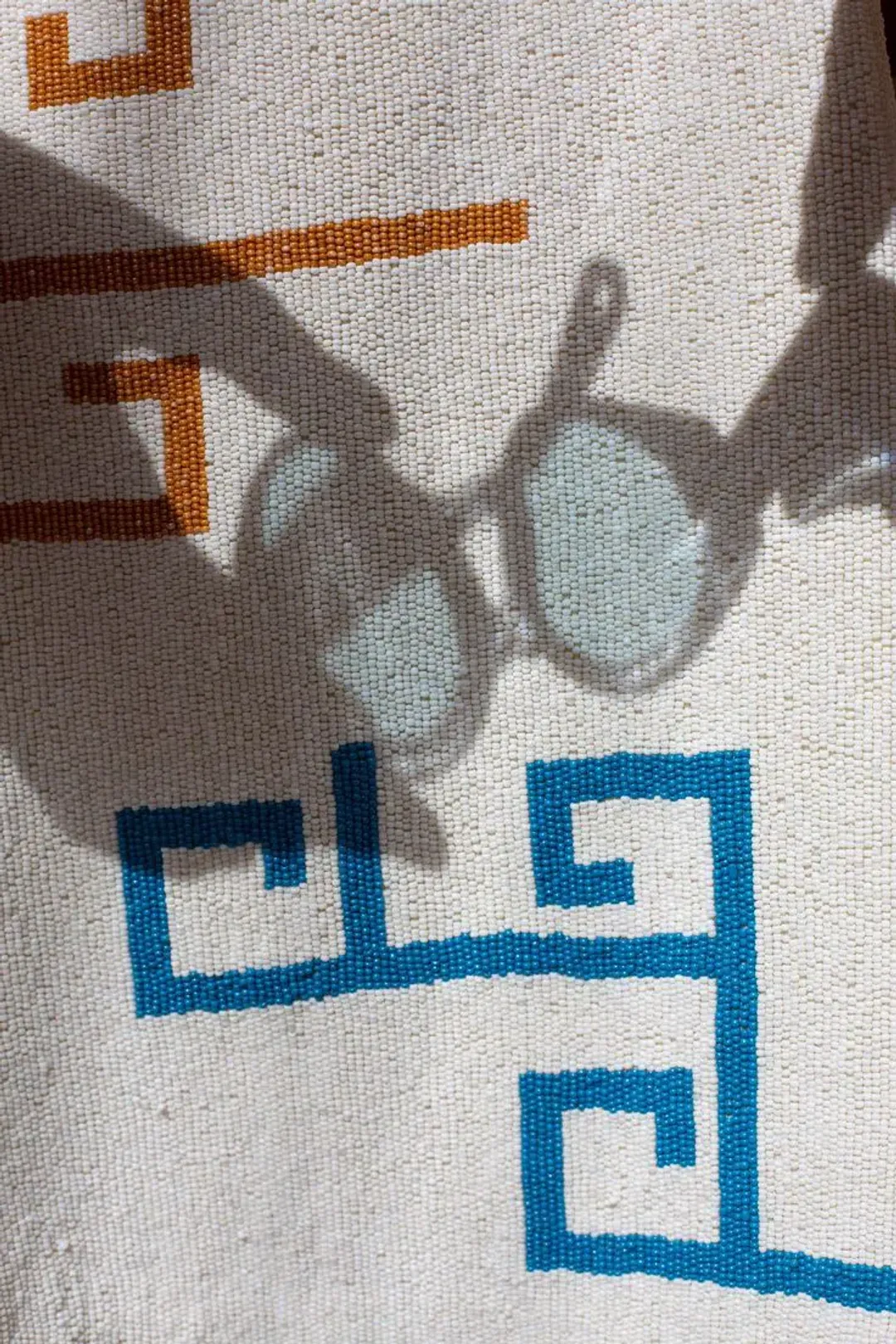 Lucy Folk Eos Beaded Swing Mini Dress with Belt Ecru Cream Size M / AU 10 for rent on The Volte - main image