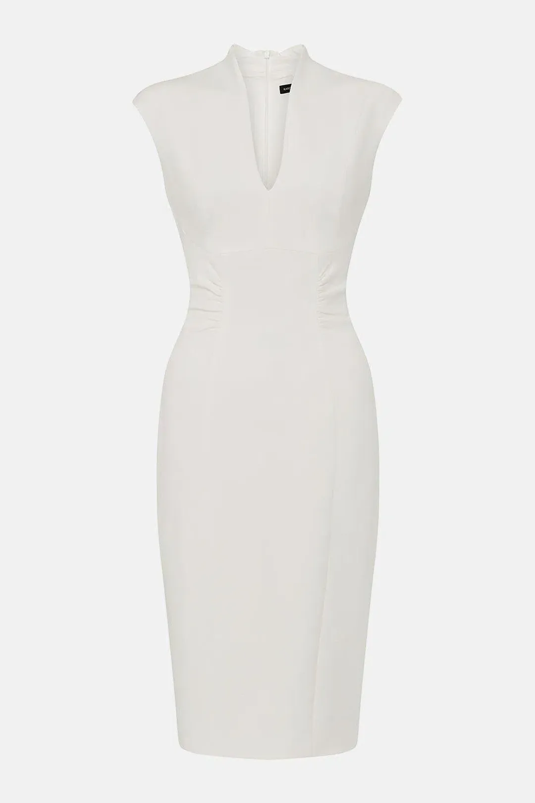 Karen Millen Bodycon Pencil Dress Ivory Size AU 8 for rent on The Volte - main image