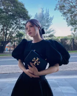 Aje Gianna Puff Sleeve Mini Dress Black Size 8 for rent on The Volte - image 7