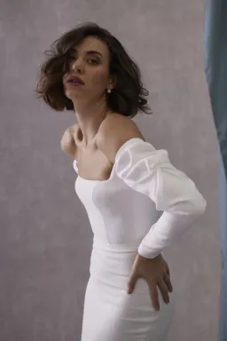 Hera Couture Odette Gown White Size 8 for rent on The Volte - image 3