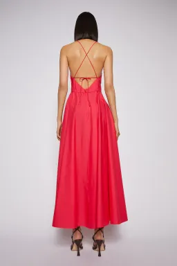 Scanlan Theodore Parachute Strappy Dress in Fuchsia Size 8 for rent on The Volte - image 3