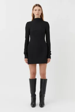 Camilla and Marc Gordon Long Sleeve Mini Dress Black Size 6  for rent on The Volte - image 1