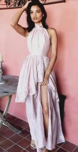 Aje Sienna Maxi Dress Blush Size 6  for rent on The Volte - image 5