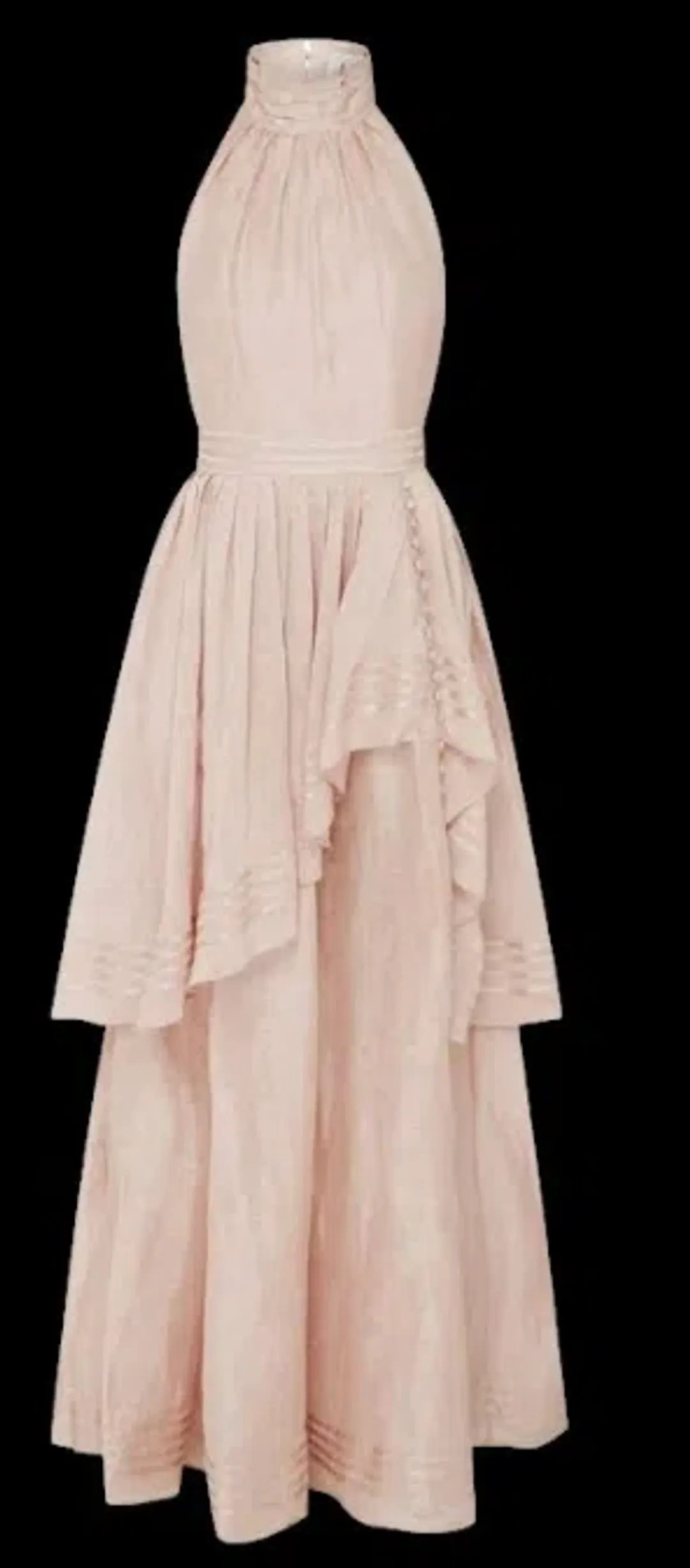 Aje Sienna Maxi Dress Blush Size 6  for rent on The Volte - main image