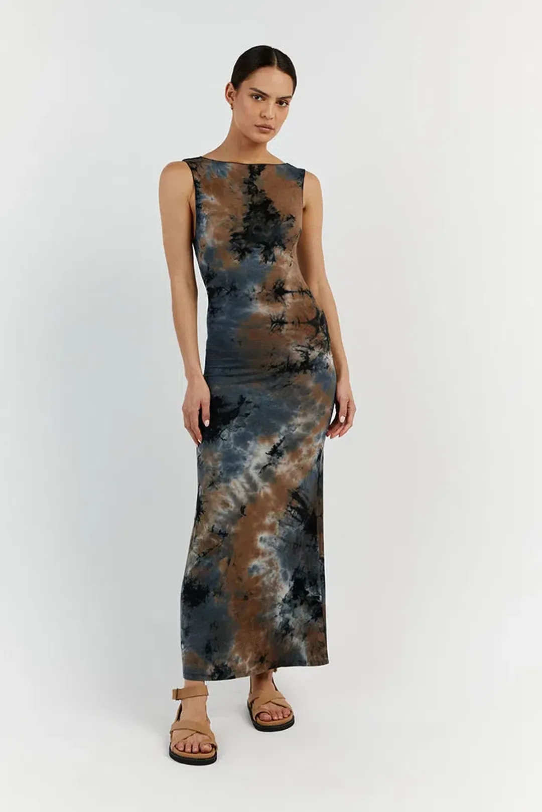 Dissh Millen Midi Dress Blue Tie Dye Size M / AU 10 for rent on The Volte - main image