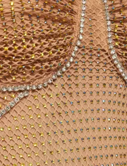 Self Portrait Horrid Fishnet Maxi Nude Size AU 8 for rent on The Volte - image 3