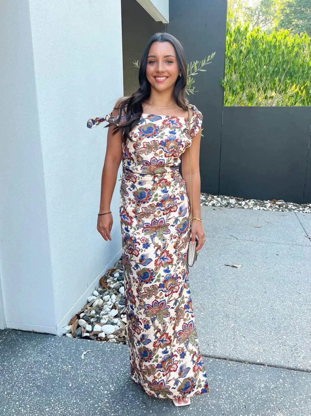 Sir The Label Bettina Off Shoulder Dress In Wiltshire Floral Sir Size 3 / AU 12 for rent on The Volte - main image