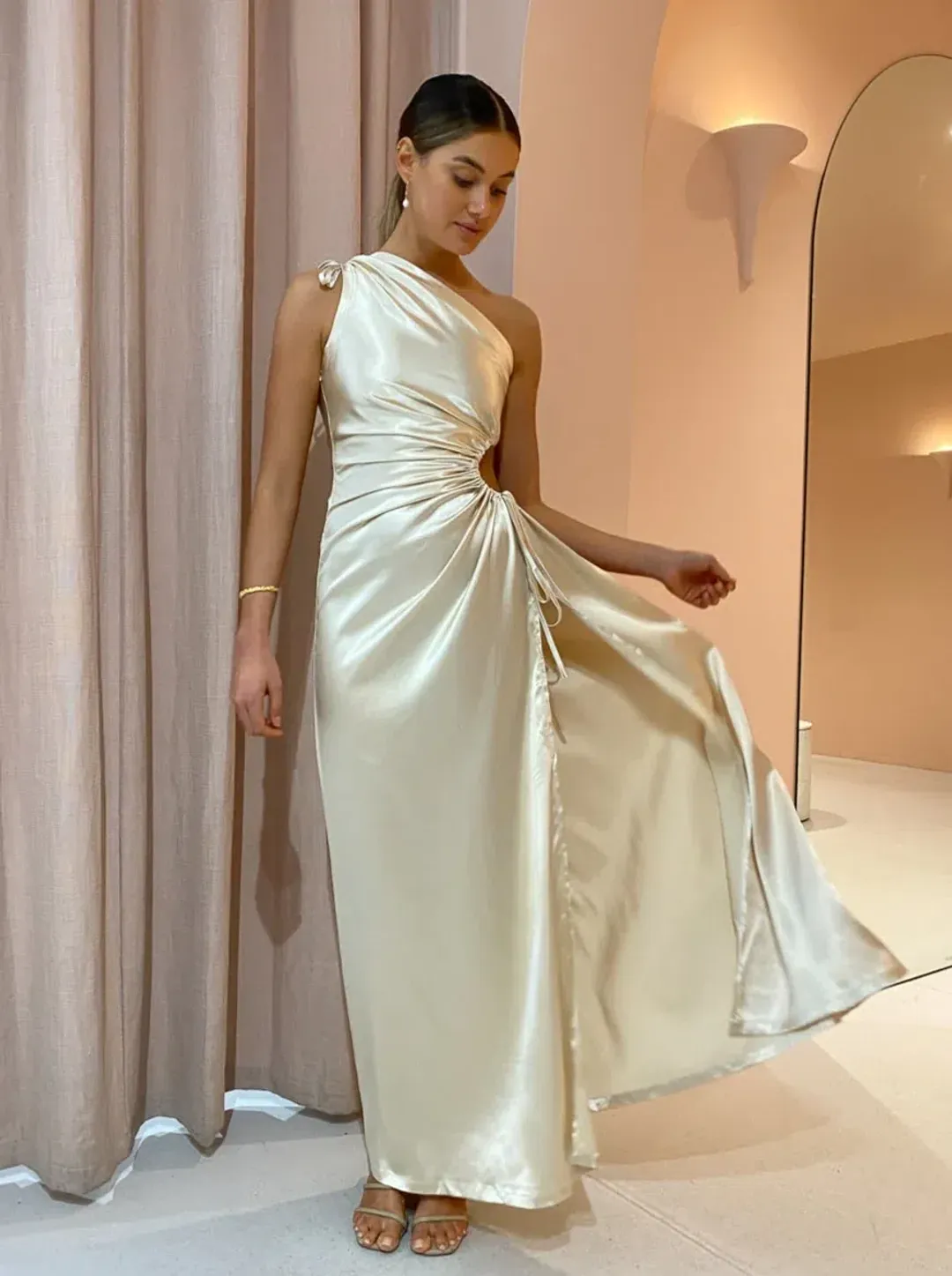 Sonya Moda Nour Ocean Pearl Maxi Dress Size AU 12 for rent on The Volte - main image