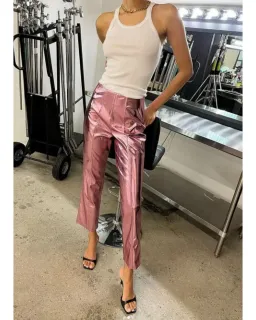 Song of Style Masha Pant Metallic Pink Size AU 8 for rent on The Volte - image 3