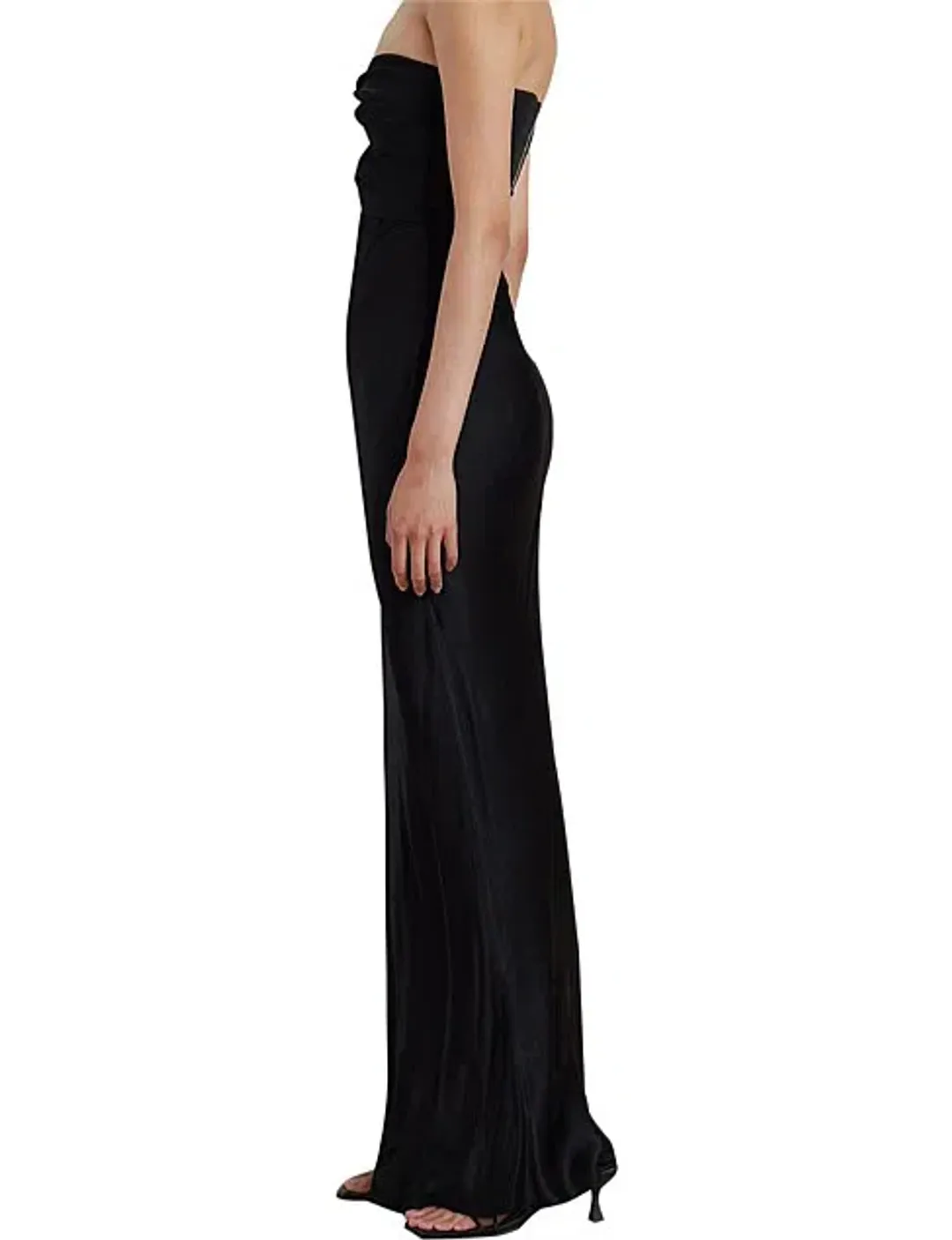 Bec & Bridge Halle Strapless Dress in Black Size Au 10 / M for rent on The Volte - main image