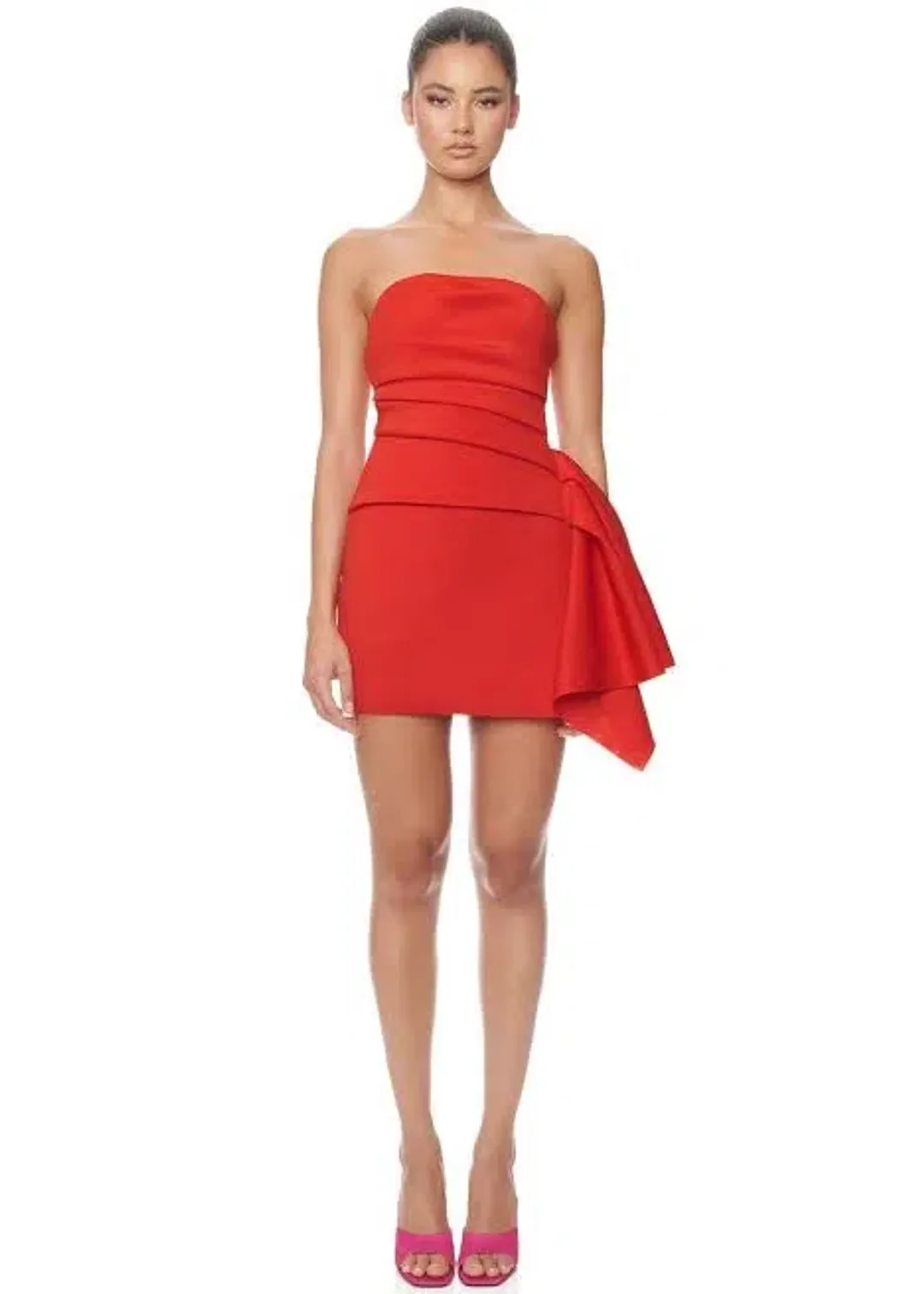 Eliya the Label Liana Mini Dress in Red Size L / Au 12 for rent on The Volte - main image