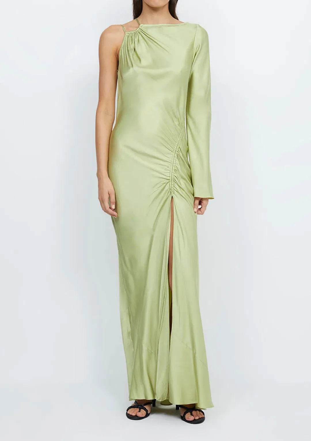 Bec & Bridge Kai Asym Maxi Dress in Pear Size 8 / S for rent on The Volte - main image