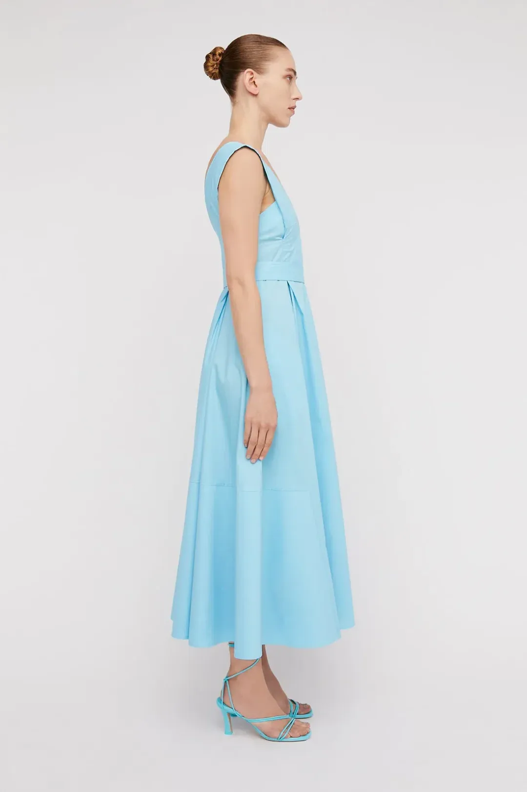 Scanlan Theodore Parachute Panelled Dress Blue Size 8 / S for rent on The Volte - main image