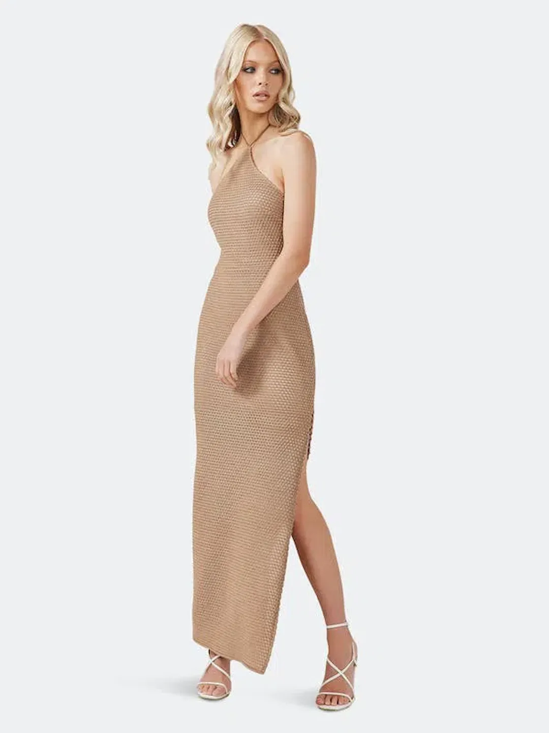 Derma Department Mari Dress Latte Size 10 for rent on The Volte - main image